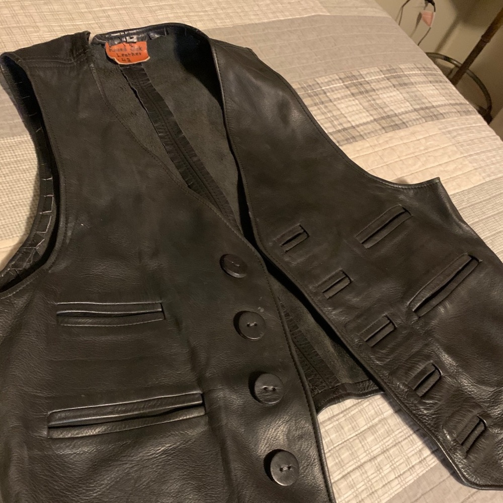 Vintage leather vest